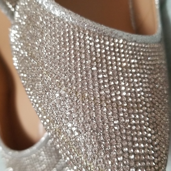 International Concepts Rhinestone Crystal & Glitter Heels Size 10 - Picture 2 of 5